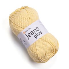 YARNART JEANS PLUS - KNITTING YARN YELLOW - 88
