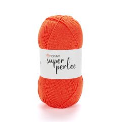 YARNART SUPER PERLEE - KNITTING YARN ORANGE - 8279