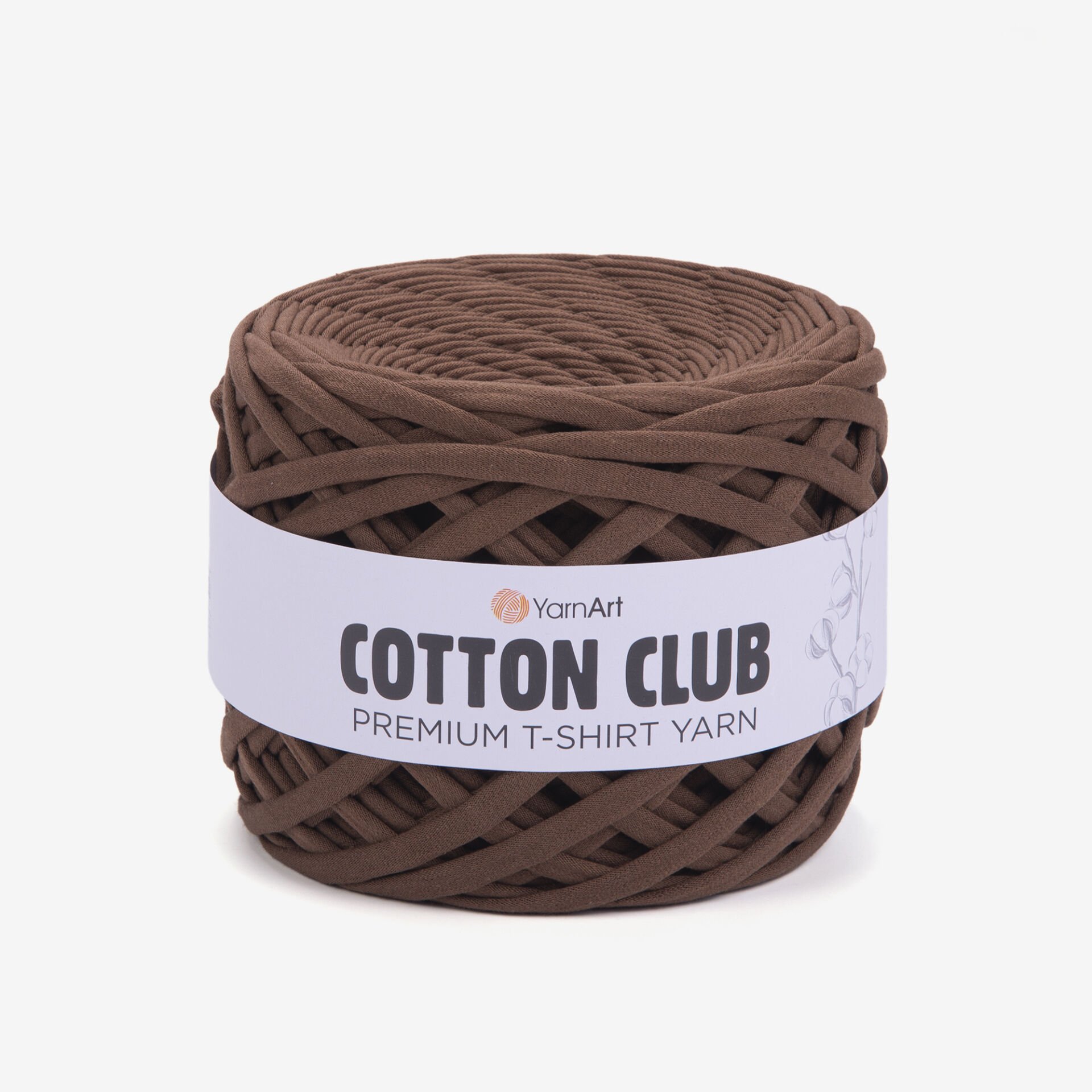 YARNART COTTON CLUB - PREMIUM T-SHIRT YARN CHOCOLATE - 7306
