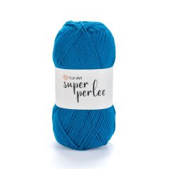 YARNART SUPER PERLEE - KNITTING YARN INDIGO BLUE - 843