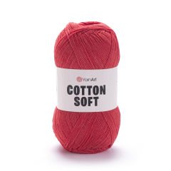 YARNART COTTON SOFT - KNITTING YARN REDDISH ORANGE - 26