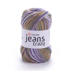 YARNART JEANS CRAZY - MULTICOLOR KNITTING YARN VARIEGATED - 7207
