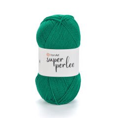 YARNART SUPER PERLEE - KNITTING YARN DARK GREEN - 846