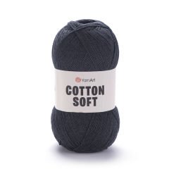 YARNART COTTON SOFT - KNITTING YARN ANTHRACITE - 28