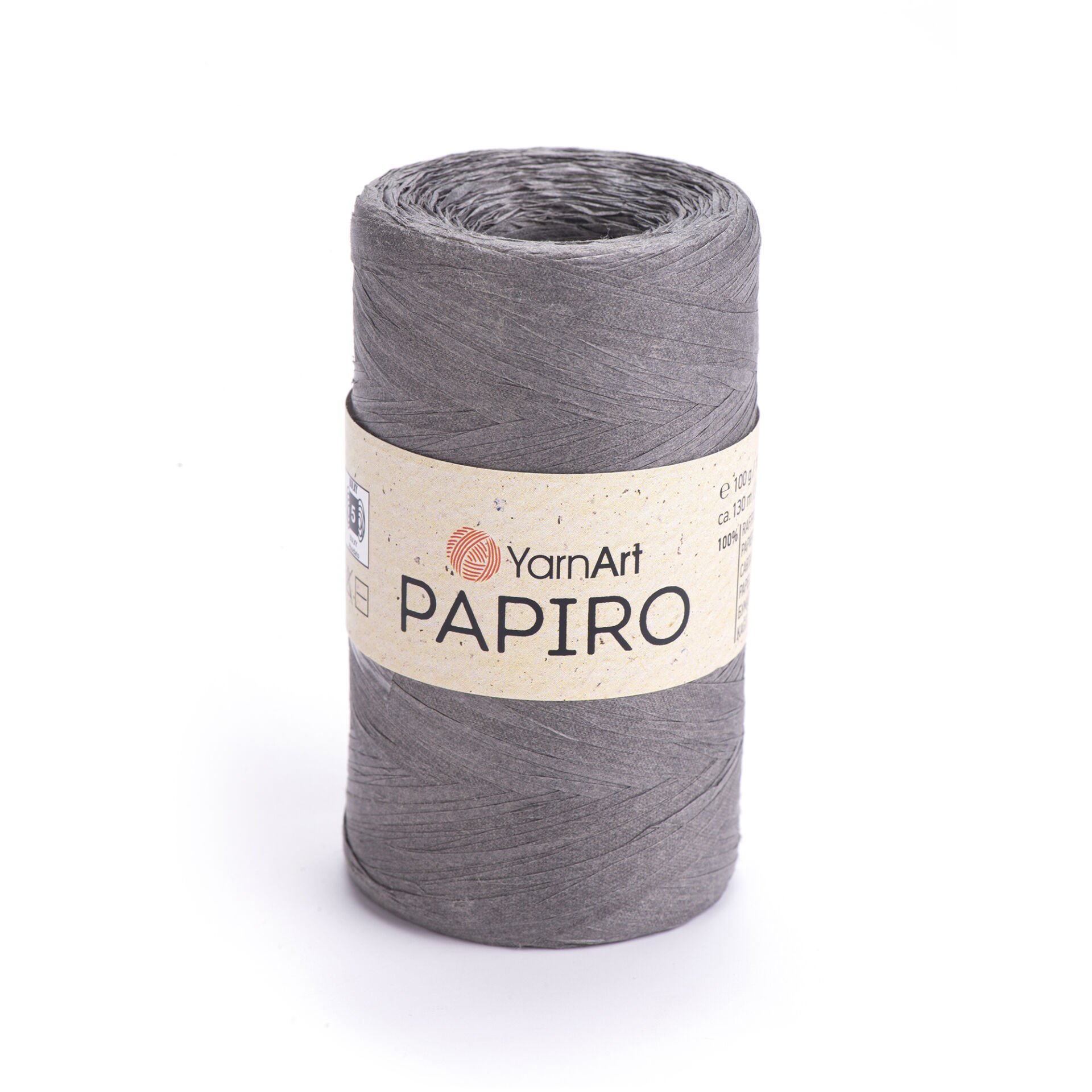 YARNART PAPIRO - PAPER RAFFIA GREY - 1321