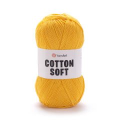 YARNART COTTON SOFT - KNITTING YARN DARK YELLOW - 35