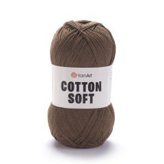 YARNART COTTON SOFT - KNITTING YARN BROWN - 40