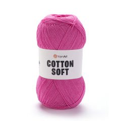 YARNART COTTON SOFT - KNITTING YARN DARK PINK - 42