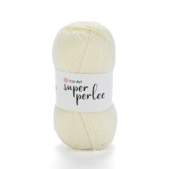 YARNART SUPER PERLEE - KNITTING YARN CREAM - 851