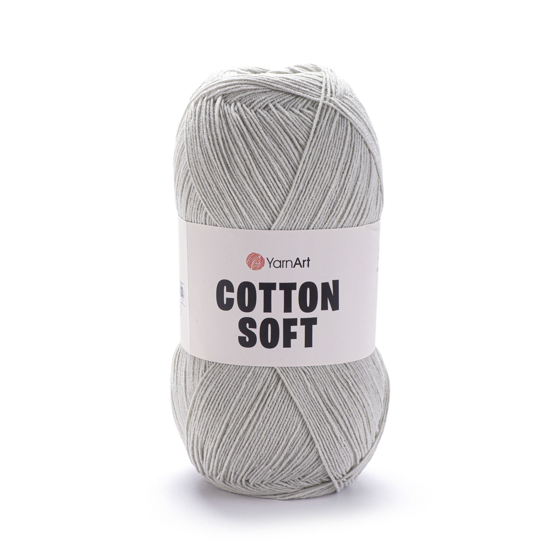 YARNART COTTON SOFT - KNITTING YARN LIGHT GREY - 49
