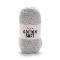 YARNART COTTON SOFT - KNITTING YARN LIGHT GREY - 49