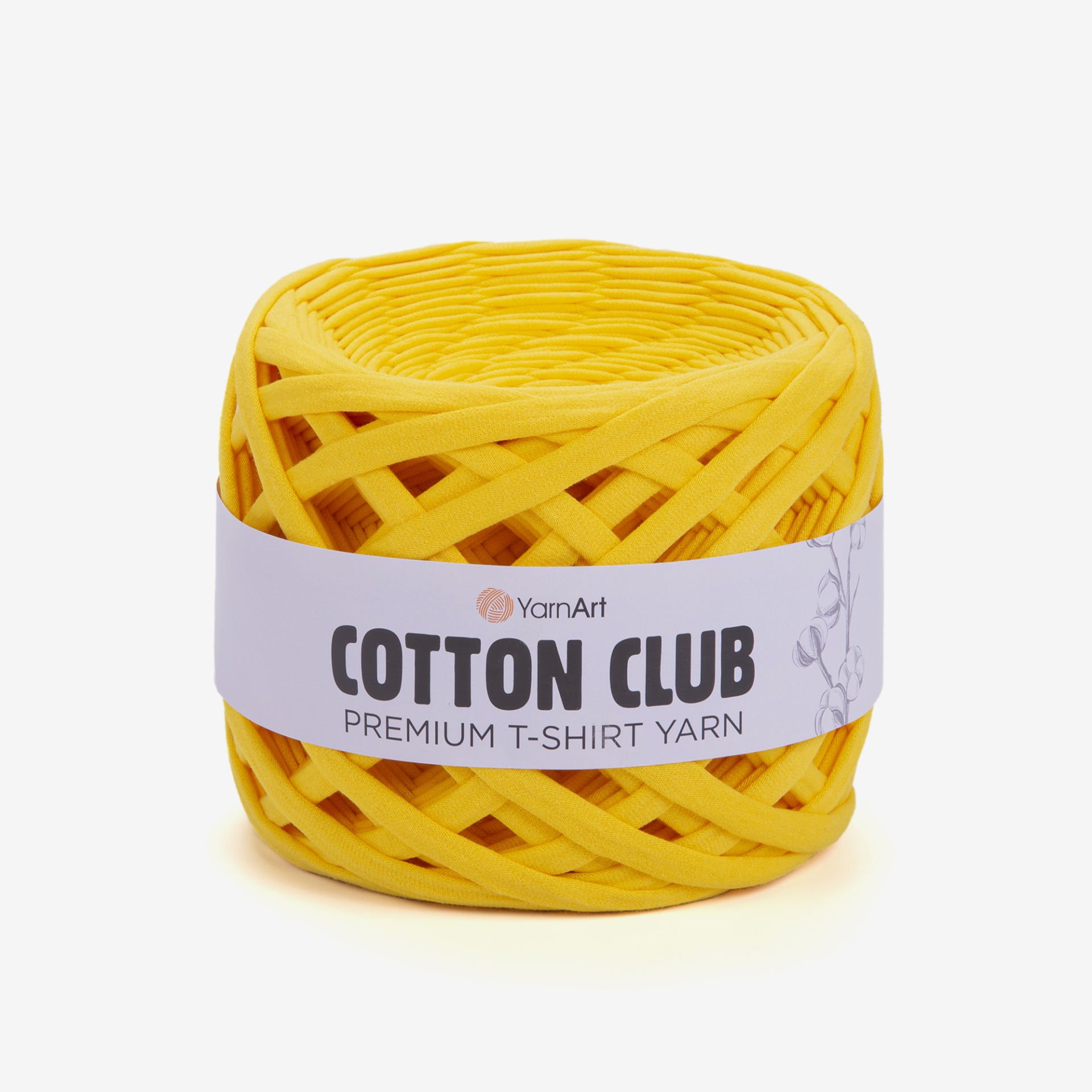YARNART COTTON CLUB - PREMIUM T-SHIRT YARN YELLOW - 7319