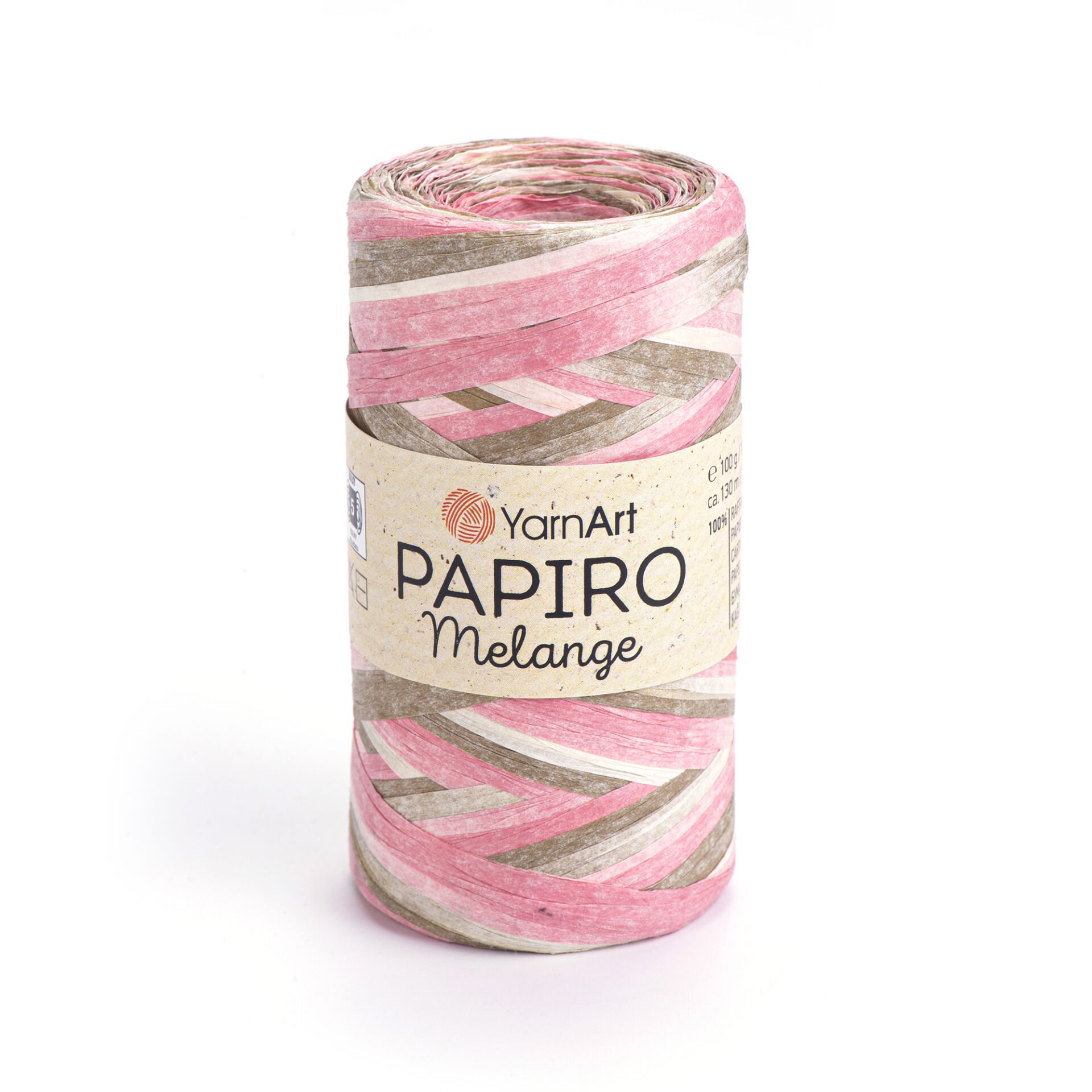 YARNART PAPIRO MELANGE - PAPER RAFFIA VARIEGATED - 2301