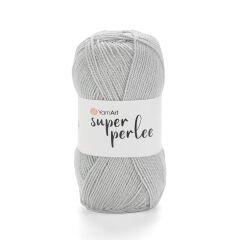 YARNART SUPER PERLEE - KNITTING YARN ICE GREY - 855