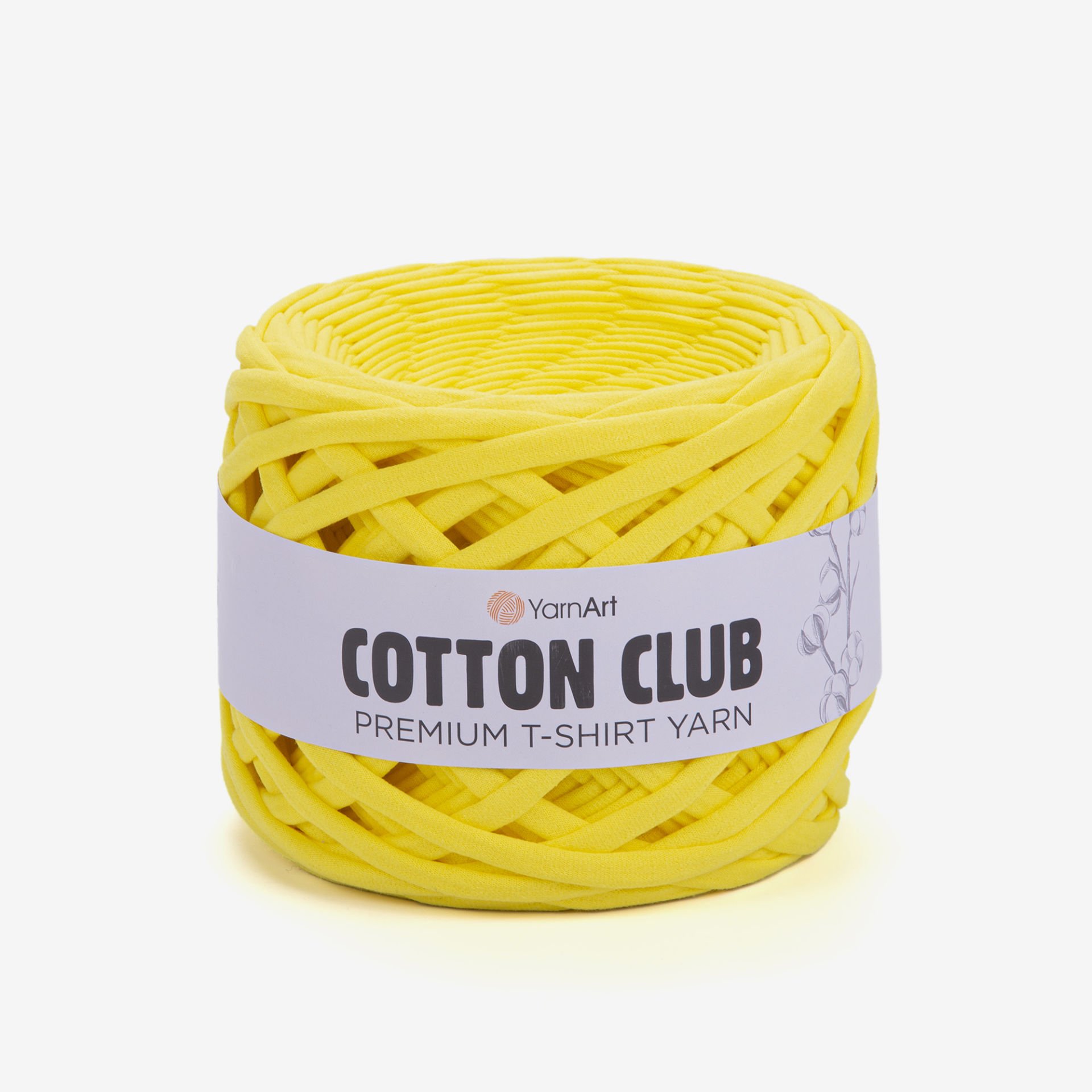 YARNART COTTON CLUB - PREMIUM T-SHIRT YARN LEMON  - 7320