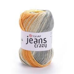 YARNART JEANS CRAZY - MULTICOLOR KNITTING YARN VARIEGATED - 8210