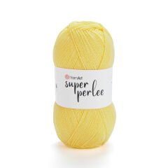 YARNART SUPER PERLEE - KNITTING YARN YELLOW - 216