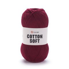 YARNART COTTON SOFT - KNITTING YARN CLARET - 66