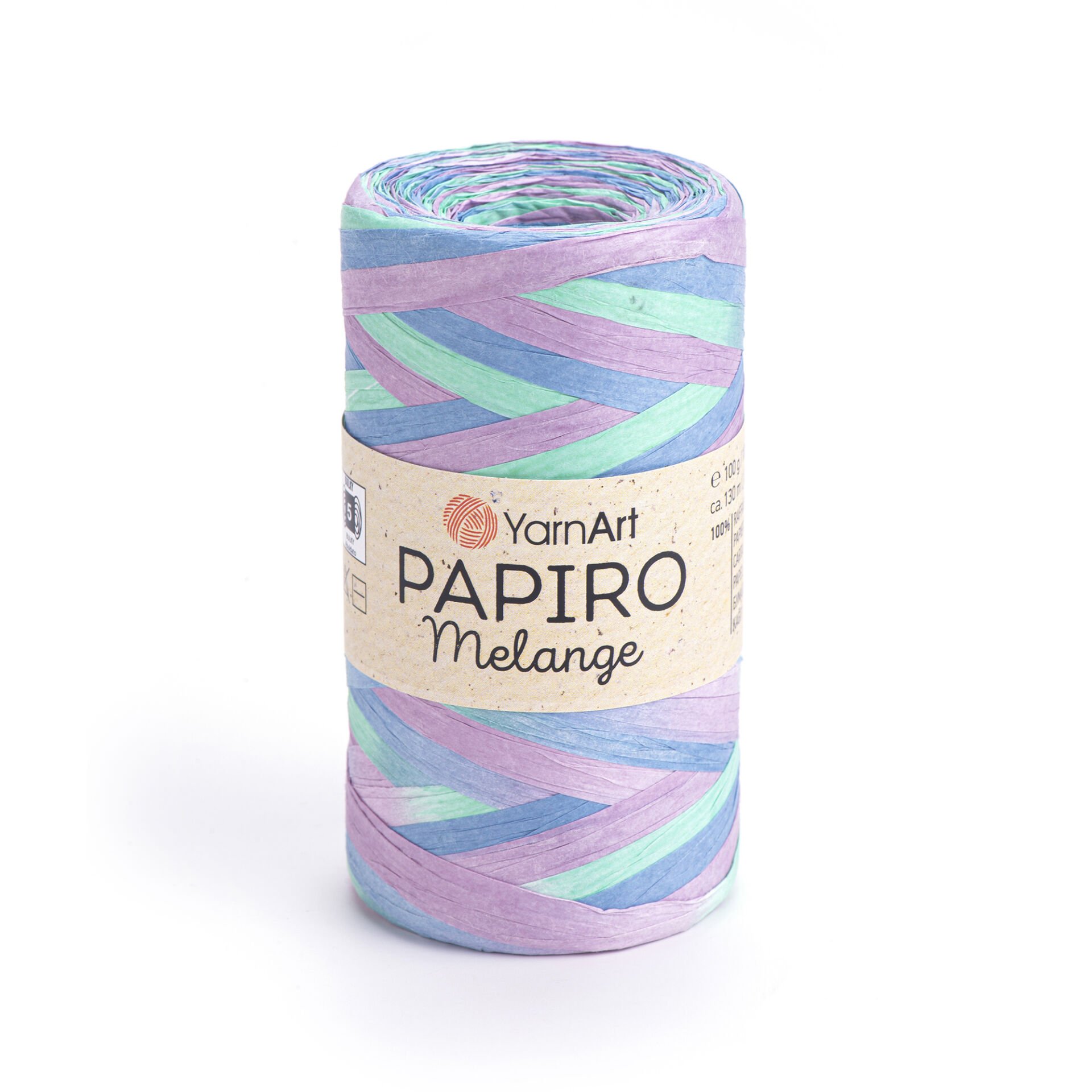 YARNART PAPIRO MELANGE - PAPER RAFFIA VARIEGATED - 2305