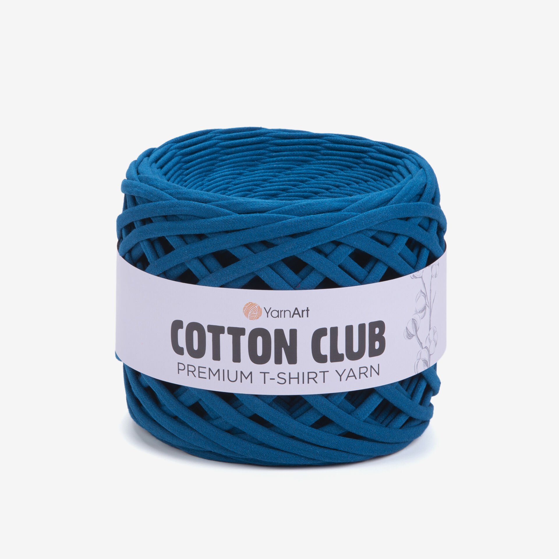 YARNART COTTON CLUB - PREMIUM T-SHIRT YARN PETROL BLUE - 7327