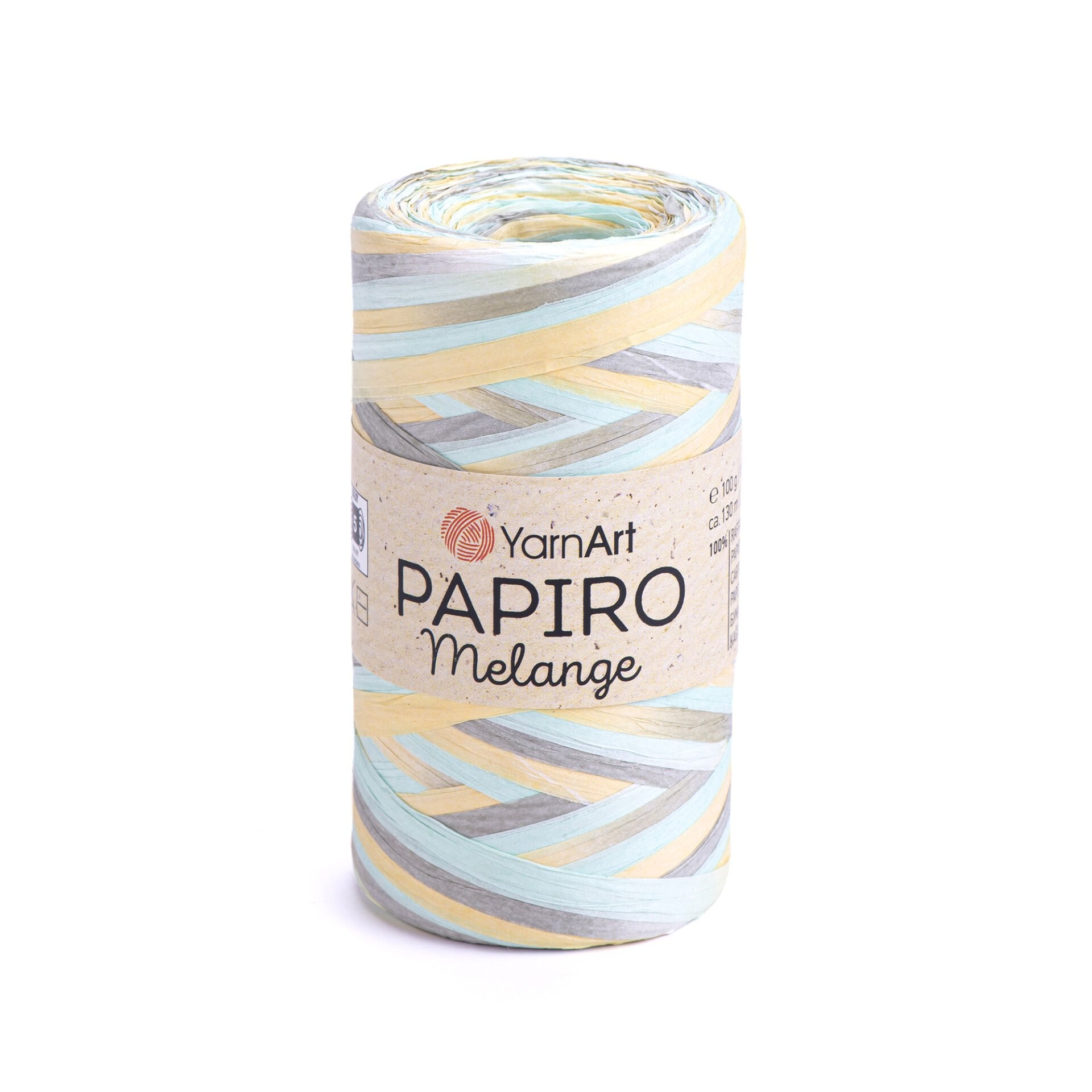 YARNART PAPIRO MELANGE - PAPER RAFFIA VARIEGATED - 2306