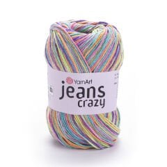 YARNART JEANS CRAZY - MULTICOLOR KNITTING YARN VARIEGATED - 8215