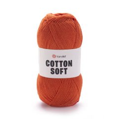 YARNART COTTON SOFT - KNITTING YARN ORANGE - 85