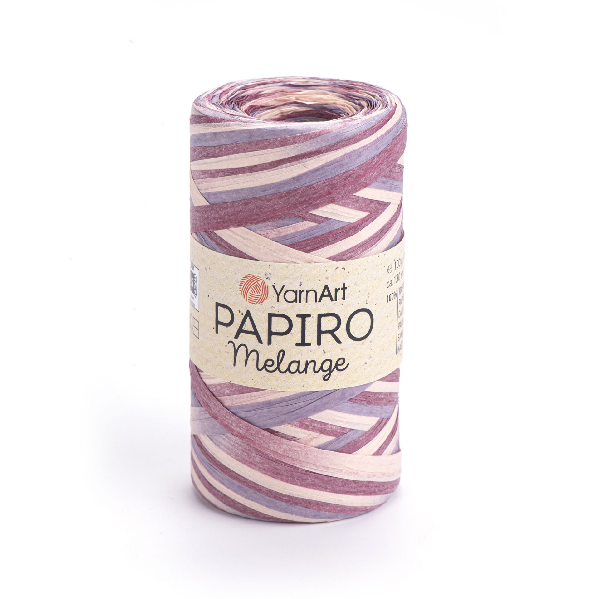 YARNART PAPIRO MELANGE - PAPER RAFFIA VARIEGATED - 2310