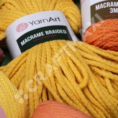 YARNART MACRAME BRAIDED - MACRAME CORD petrolgrün - 783