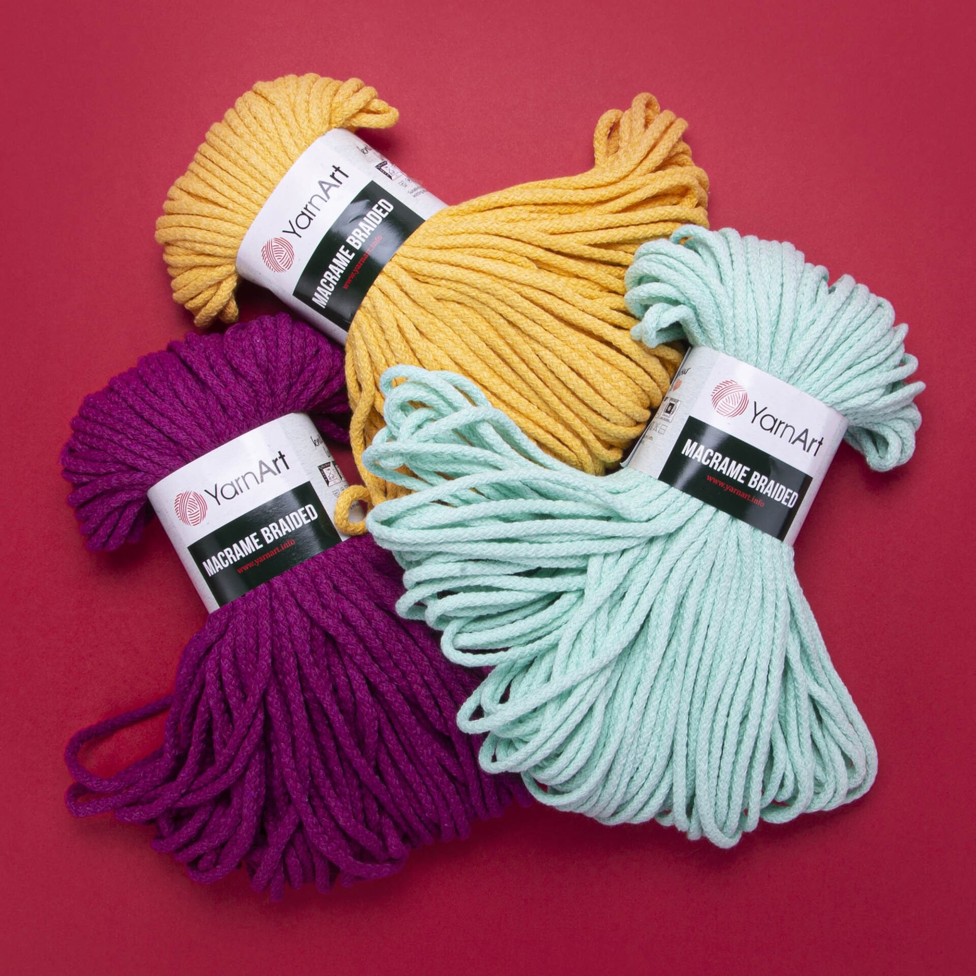 YARNART MACRAME BRAIDED - MACRAME CORD