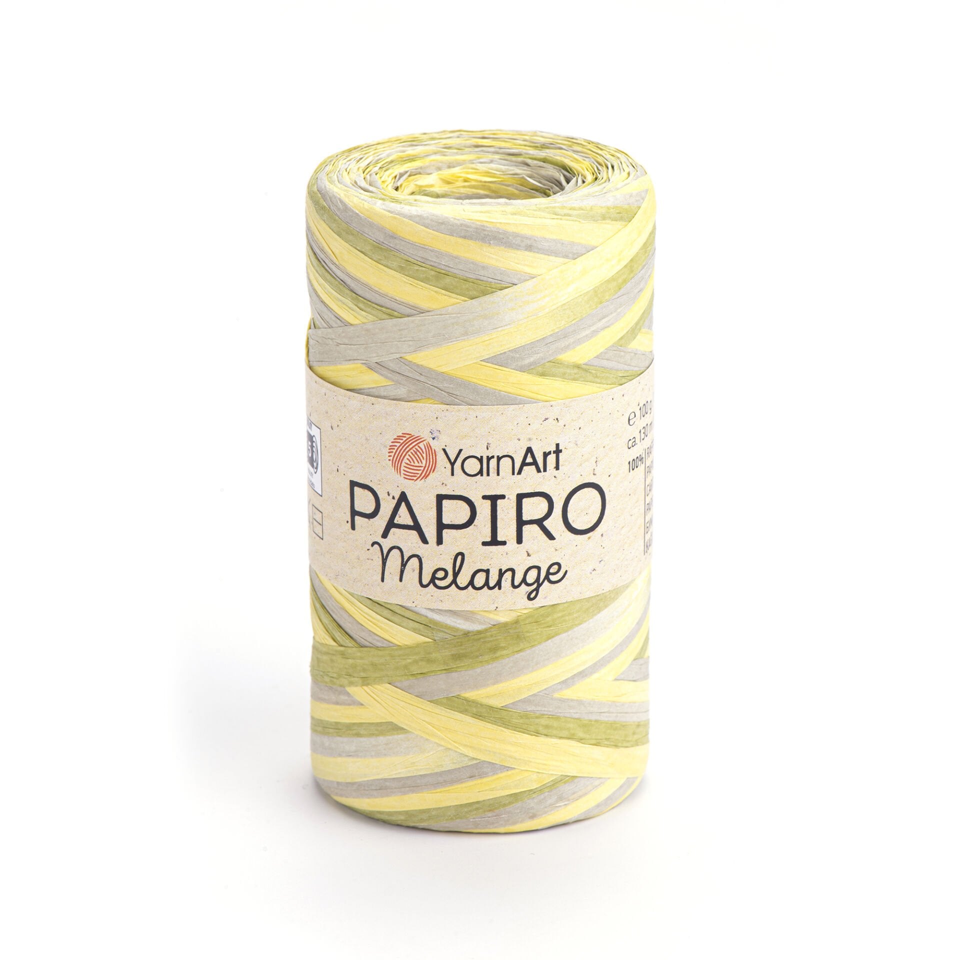 YARNART PAPIRO MELANGE - PAPER RAFFIA VARIEGATED - 2312