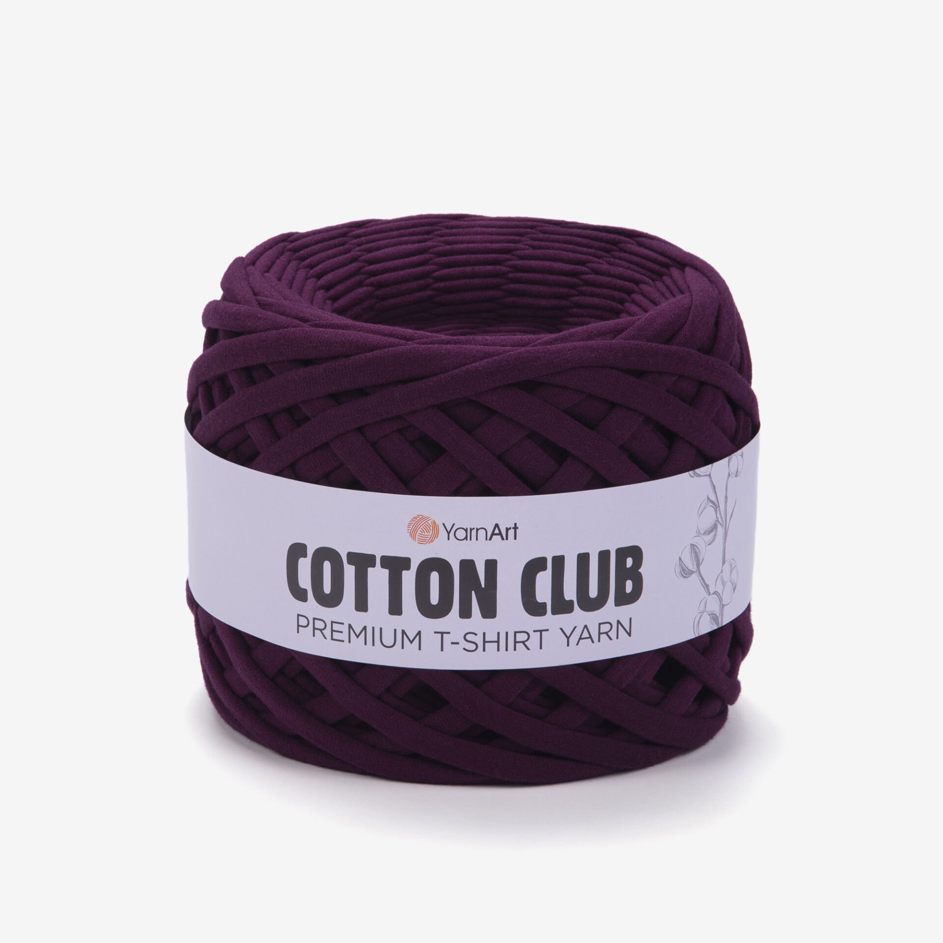 YARNART COTTON CLUB - PREMIUM T-SHIRT YARN PLUM - 7336