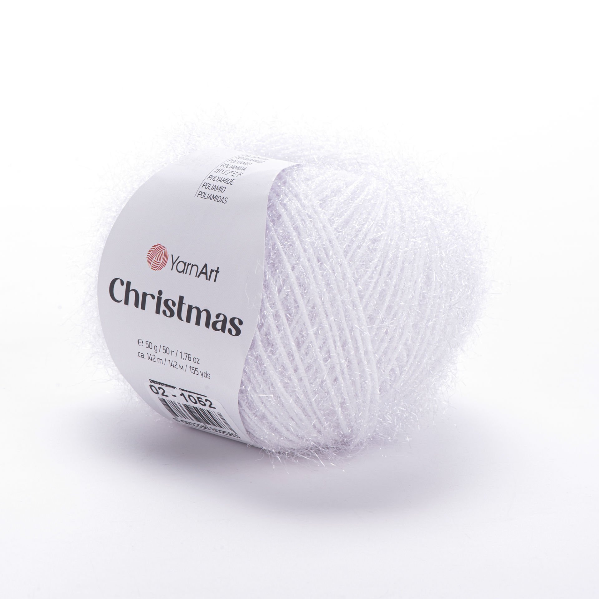 YARNART CHRISTMAS - SPARKLY KNITTING YARN WHITE - 02