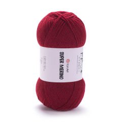 YARNART SUPER MERINO - KNITTING YARN DARK RED - 1175