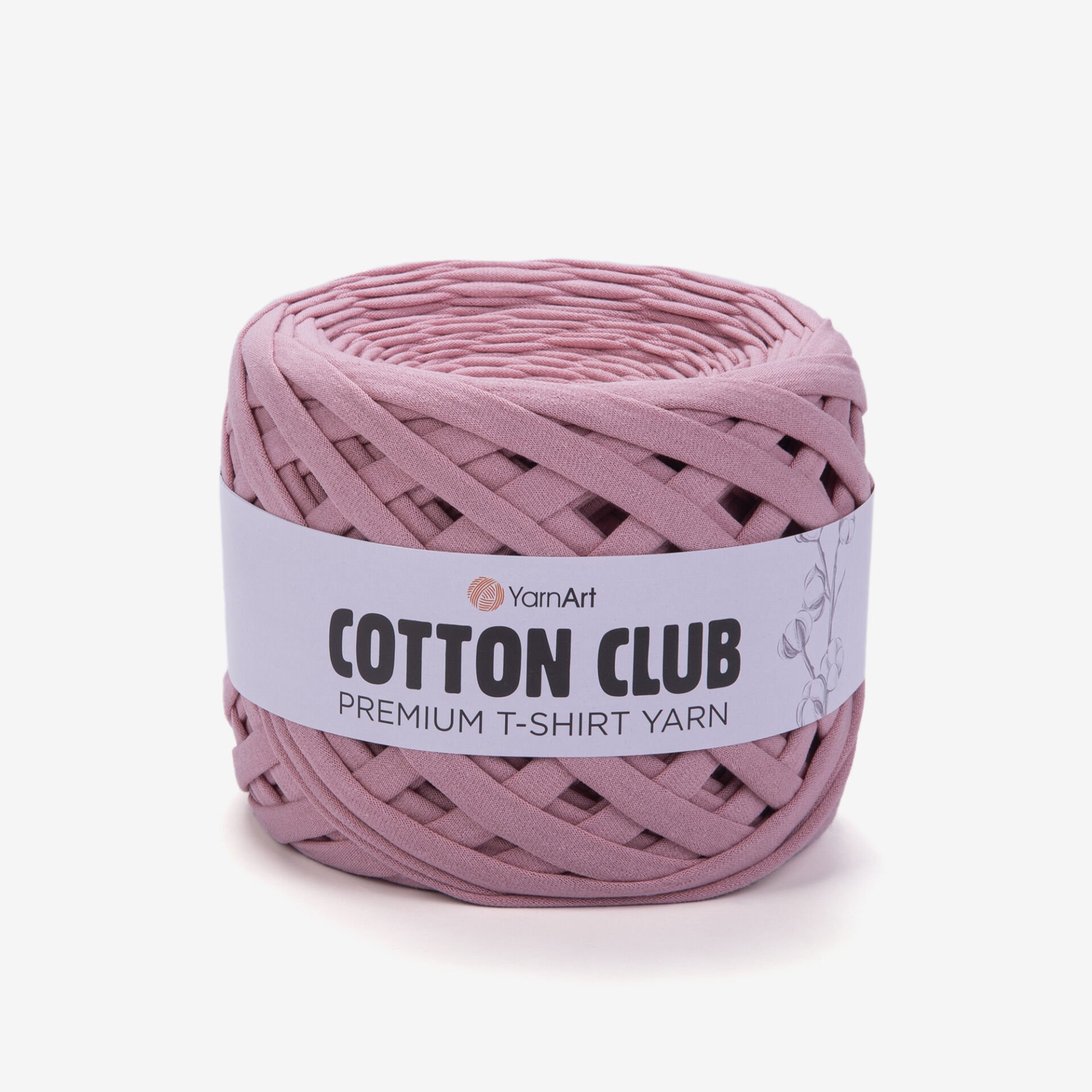 YARNART COTTON CLUB - PREMIUM T-SHIRT YARN POWDER PINK - 7341