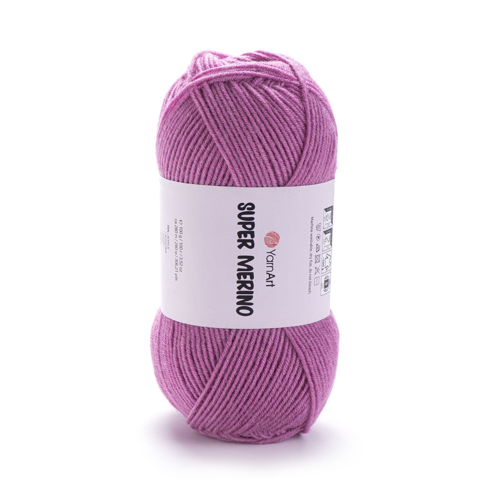 YARNART SUPER MERINO - KNITTING YARN PINK - 1249