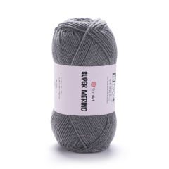 YARNART SUPER MERINO - KNITTING YARN GREY - 194