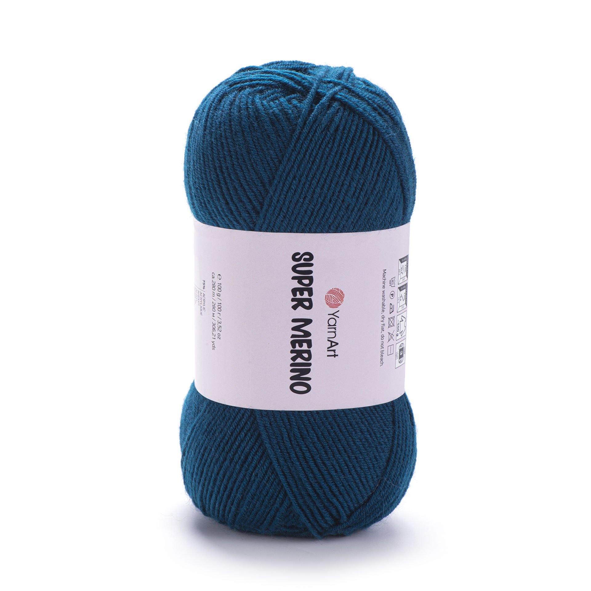 YARNART SUPER MERINO - KNITTING YARN PETROL BLUE - 533