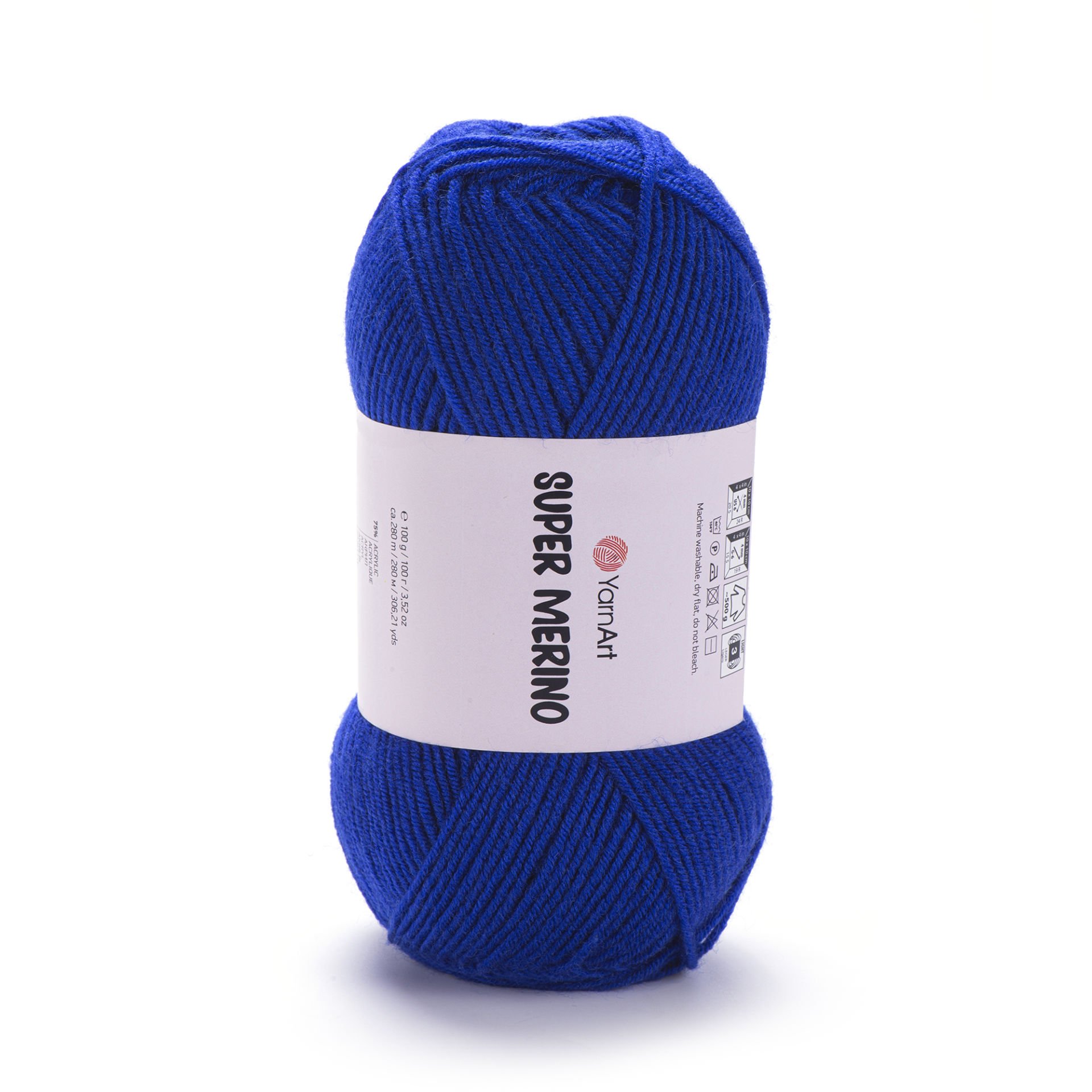YARNART SUPER MERINO - KNITTING YARN SAXE BLUE - 152